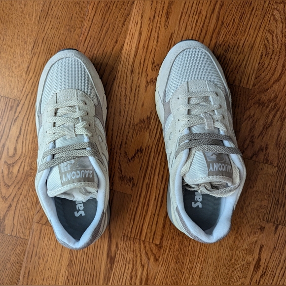 Saucony Shadow 6000 (white + grey) - UNISEX 6M/7.5W - Picture 6 of 10